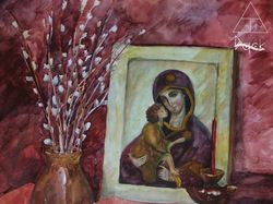 Пасха. Пасхальный натюрморт.