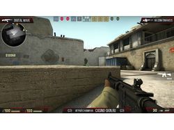 Красивый HUD CS:GO в красных оттенках для Twitch