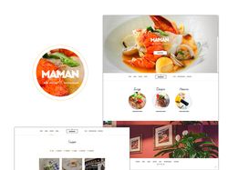 Сайт для ресторана MAMAN
