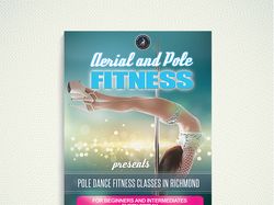 Разработка листовки для "Aerial and Pole Fitness"