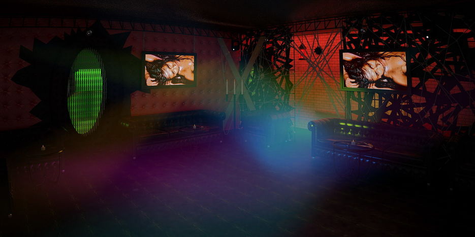 Ночной клуб, танц пол в стиле "фетишь"..jpg