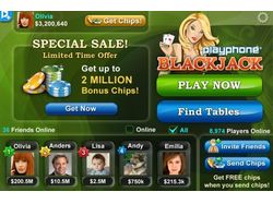 Playphone Blackjack & Poker. iOS, Android, Kindle
