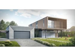 Визуализация жилого дома ( Level80 architects )
