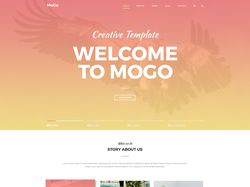 Верстка макета MoGo Landing Page