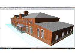 3D модель здания ArchiCAD