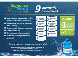 Плакат А3 Здорова вода