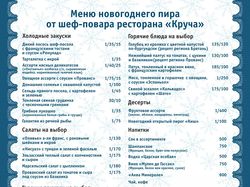Новогоднее меню