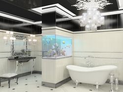 г. Киев. Санузел с морским аквариумом