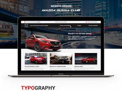 Дизайн сайта Mazda Russia club