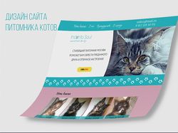 Дизайн сайта питомника котов