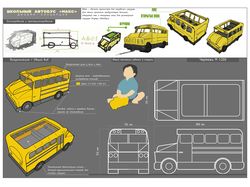 Дизайн - концепция игрушечного автобуса