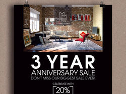 Poster -YEAR ANNIVERSARY SALE