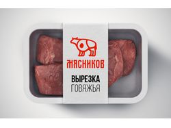 Логотип мясной лавки «Мясников»