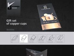 Gift set of copper cups