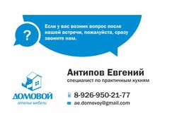 Визитки Домовой