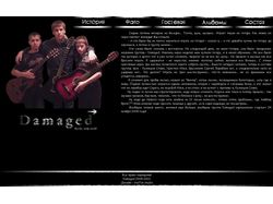 Сайт рокгруппы Damaged