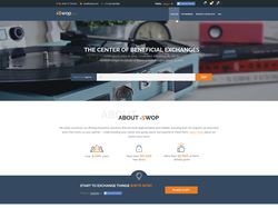 Дизайн сайта по обмену товарами