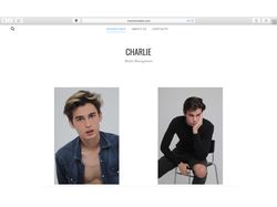 Сайт модельного агенства "Charlie".