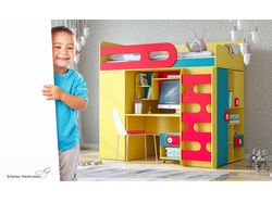 Дизайн и визуализация коллекции детской мебели JOY