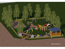Ландшафтный проект детской площадки в СНТ