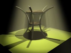 Барный стул (3D MAX)
