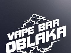 Дизайн рекламной вывески. "Vape Bar Oblaka"