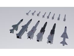 Набор советских/российский авиационных ракет
