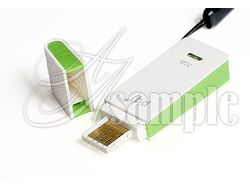 Flash-drive 2Gb on white with cap