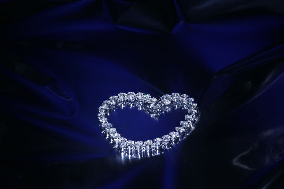 Бриллиантовый браслет сердечко. Diamond Jewelry.jpg