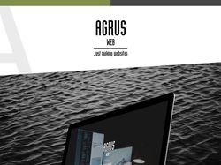 Сайт-визитка AGRUS Web Studio