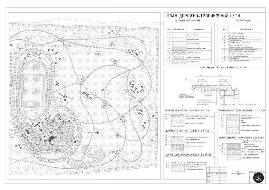 Схемы дорожно тропиночной сети