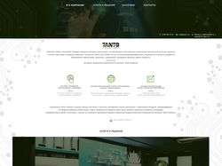 Дизайн сайта для компании Tanto Solutions