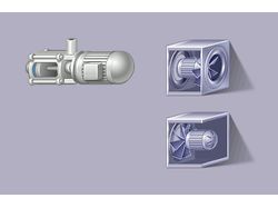 Графика для SCADA-системы вентиляции (анимация)
