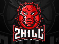 Логотип: магазин игровых сувениров 2kill