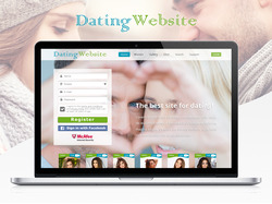 Landing Page для сайта знакомств Dating Website