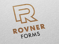 Логотип и стиль продюсерского центра ROVNER FORMS