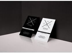 Дизайн визитки для видеостудии WooX