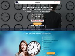PSD to HTML Conversion - Time Management landing