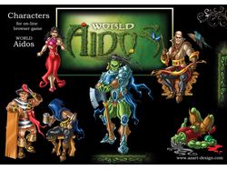 Персонажи для он-лайн браузерной игры World Aidos