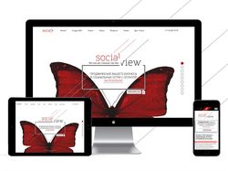 Сайт для рекламного агентства "Social view"