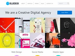 Сайт для креативного агенства BLUEBOX