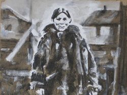 "Этно"_Уголь, белила