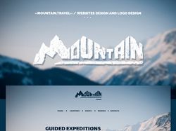 «Mountain.Travel» / Дизайн сайта и дизайн логотипа