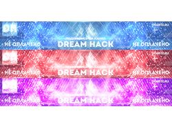 Шапка DreamHack YouTube (3 варианта)