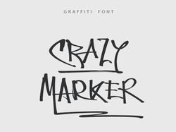 Crazy Marker Graffiti Font