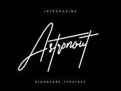 Astronout Signature Typeface