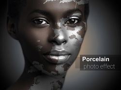 Porcelain skin photo effect