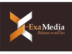 Логотип для компании "ЭксаМедиа"