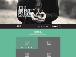 Folio, one page site, PSD to HTML, BOOTSRAP