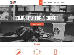 DROPP, one page site, PSD to HTML, BOOTSRAP